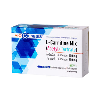 VIOGENESIS L-CARNITINE MIX (ACETYL+TARTRATE) 60CAPS