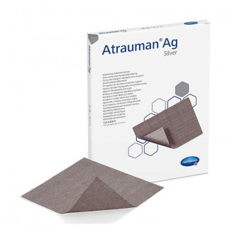 Atrauman Ag επίθεμα με αλοιφή και προσθήκη αργύρου 10x10cm - HARTMANN
